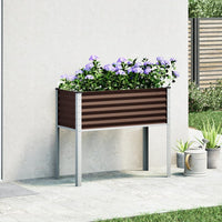 Thumbnail for Pflanzkübel Braun 100x41x90 cm Stahl