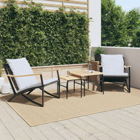Thumbnail for Gartenstühle mit Kissen 2 Stk. Schwarz Stahl