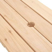 Thumbnail for Picknicktisch für 4 Kinder mit Sonnenschirm Massivholz Tanne