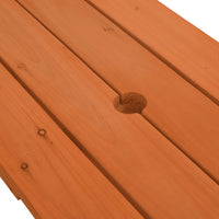 Thumbnail for Picknicktisch für 4 Kinder mit Schirmloch Massivholz Tanne