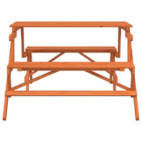 Thumbnail for Picknicktisch mit Bänken 2-in-1 Massivholz Tanne