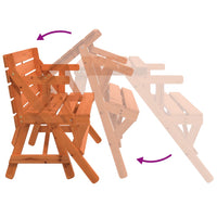 Thumbnail for Picknicktisch mit Bänken 2-in-1 Massivholz Tanne