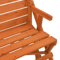 Thumbnail for Picknicktisch mit Bänken 2-in-1 Massivholz Tanne