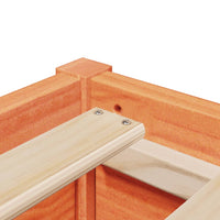 Thumbnail for Massivholzbett ohne Matratze Wachsbraun 75x190 cm Kiefernholz