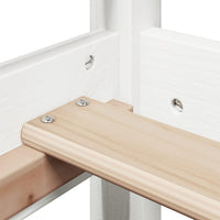 Thumbnail for Massivholzbett ohne Matratze Weiß 90x190 cm Kiefernholz