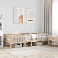 Thumbnail for Massivholzbett ohne Matratze 75x190 cm Kiefernholz