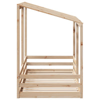 Thumbnail for Kinderbett mit Dach 80x200 cm Massivholz Kiefer