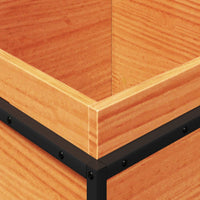 Thumbnail for Pflanzkübel Wachsbraun 40x40x50 cm Massivholz Kiefer
