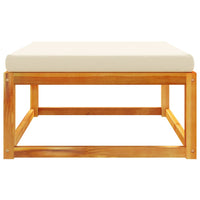 Thumbnail for Gartenhocker mit Kissen 65x65x29 cm Massivholz Akazie