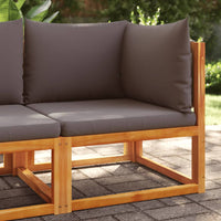 Thumbnail for Garten-Ecksofa mit Kissen Massivholz Akazie
