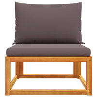 Thumbnail for Gartensessel ohne Armlehnen mit Kissen Massivholz Akazie