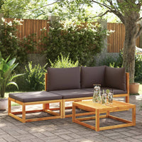Thumbnail for Gartensofa mit Kissen 2-Sitzer Massivholz Akazie