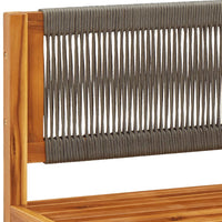 Thumbnail for Gartensofa mit Kissen 2-Sitzer Massivholz Akazie