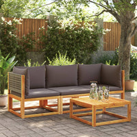 Thumbnail for Garten-Ecksofa mit Kissen Massivholz Akazie