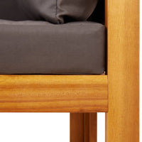 Thumbnail for Garten-Ecksofa mit Kissen Massivholz Akazie