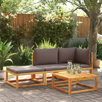 Thumbnail for Gartensofa mit Kissen 2-Sitzer Massivholz Akazie