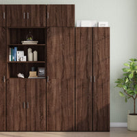 Thumbnail for Wandschrank Braun Eichen-Optik 50x42,5x40 cm Holzwerkstoff