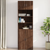 Thumbnail for Wandschrank Braun Eichen-Optik 70x42,5x40 cm Holzwerkstoff