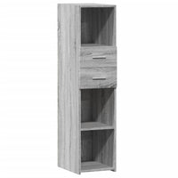 Thumbnail for Highboard Grau Sonoma 30x42,5x124 cm Holzwerkstoff