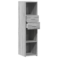 Thumbnail for Highboard Grau Sonoma 30x42,5x124 cm Holzwerkstoff