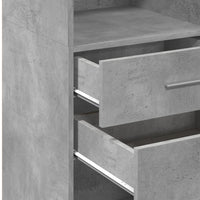 Thumbnail for Highboard Betongrau 40x42,5x124 cm Holzwerkstoff