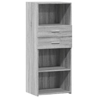 Thumbnail for Highboard Grau Sonoma 50x42,5x124 cm Holzwerkstoff