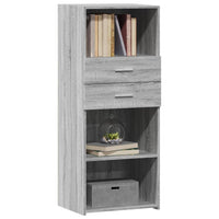 Thumbnail for Highboard Grau Sonoma 50x42,5x124 cm Holzwerkstoff