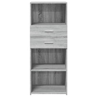 Thumbnail for Highboard Grau Sonoma 50x42,5x124 cm Holzwerkstoff