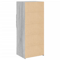 Thumbnail for Highboard Grau Sonoma 50x42,5x124 cm Holzwerkstoff
