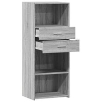 Thumbnail for Highboard Grau Sonoma 50x42,5x124 cm Holzwerkstoff