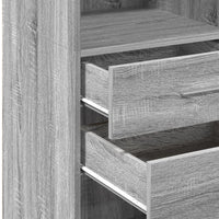 Thumbnail for Highboard Grau Sonoma 50x42,5x124 cm Holzwerkstoff