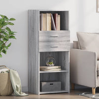 Thumbnail for Highboard Grau Sonoma 50x42,5x124 cm Holzwerkstoff