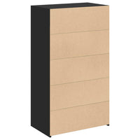 Thumbnail for Highboard Schwarz 70x41x124 cm Holzwerkstoff