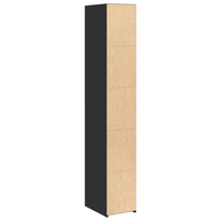 Thumbnail for Highboard Schwarz 30x41x185 cm Holzwerkstoff