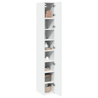 Thumbnail for Hochschrank Schmal Weiß 30x42,5x225 cm Holzwerkstoff