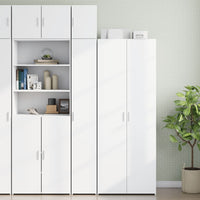 Thumbnail for Hochschrank Schmal Weiß 30x42,5x225 cm Holzwerkstoff