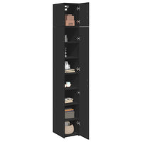 Thumbnail for Hochschrank Schmal Schwarz 30x42,5x225 cm Holzwerkstoff