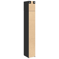 Thumbnail for Hochschrank Schmal Schwarz 30x42,5x225 cm Holzwerkstoff