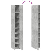 Thumbnail for Hochschrank Schmal Betongrau 30x42,5x225 cm Holzwerkstoff