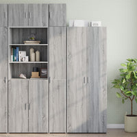 Thumbnail for Hochschrank Schmal Grau Sonoma 30x42,5x225 cm Holzwerkstoff