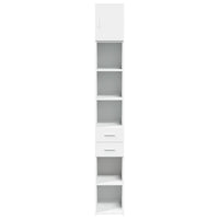 Thumbnail for Hochschrank Schmal Weiß 30x42,5x225 cm Holzwerkstoff