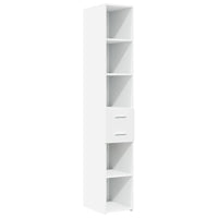 Thumbnail for Hochschrank Schmal Weiß 30x42,5x225 cm Holzwerkstoff