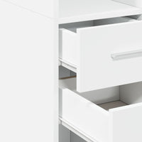 Thumbnail for Hochschrank Schmal Weiß 30x42,5x225 cm Holzwerkstoff