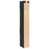 Thumbnail for Hochschrank Schmal Schwarz 30x42,5x225 cm Holzwerkstoff