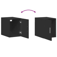 Thumbnail for Hochschrank Schmal Schwarz 30x42,5x225 cm Holzwerkstoff