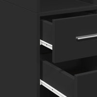 Thumbnail for Hochschrank Schmal Schwarz 30x42,5x225 cm Holzwerkstoff