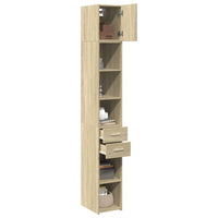 Thumbnail for Hochschrank Schmal Sonoma-Eiche 30x42,5x225 cm Holzwerkstoff