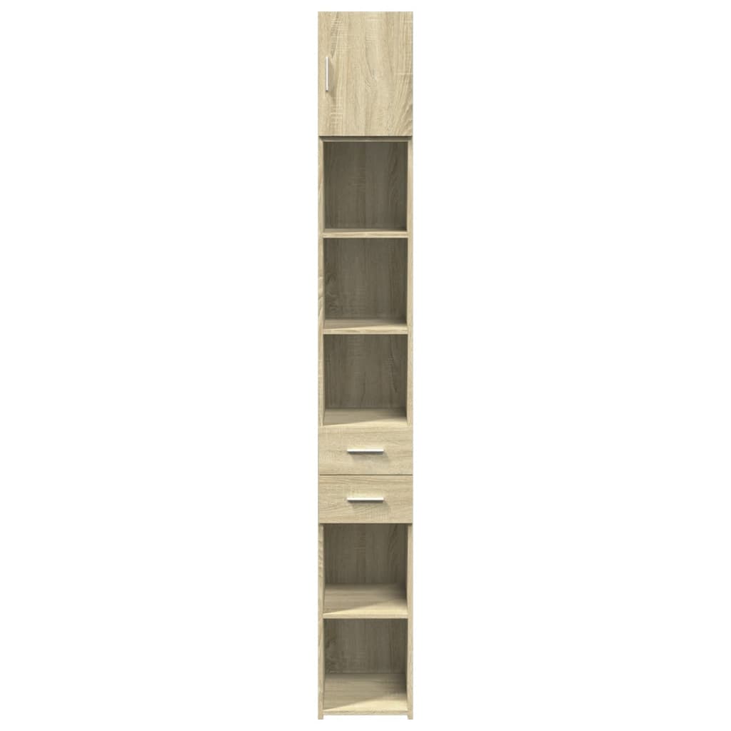 Hochschrank Schmal Sonoma-Eiche 30x42,5x225 cm Holzwerkstoff