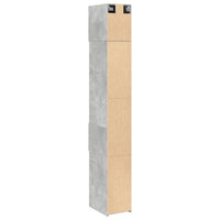 Thumbnail for Hochschrank Schmal Betongrau 30x42,5x225 cm Holzwerkstoff