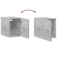 Thumbnail for Hochschrank Schmal Betongrau 30x42,5x225 cm Holzwerkstoff